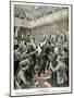 In London, Violent Incident in the Chamber of Commons, 1901-null-Mounted Giclee Print