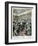 In London, Violent Incident in the Chamber of Commons, 1901-null-Framed Giclee Print