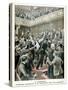 In London, Violent Incident in the Chamber of Commons, 1901-null-Stretched Canvas