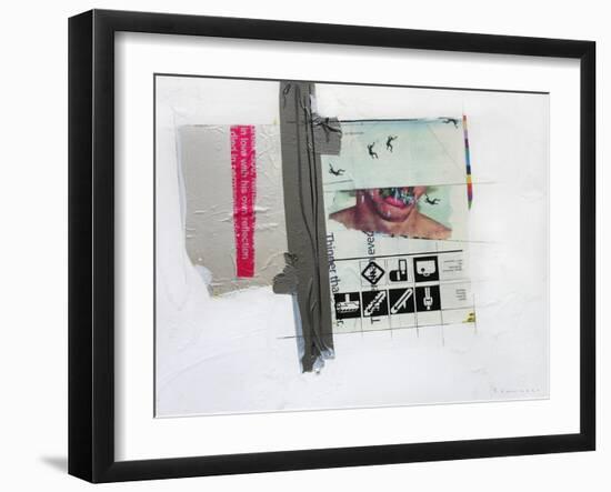 In Love With His Own Reflection-Enrico Varrasso-Framed Art Print