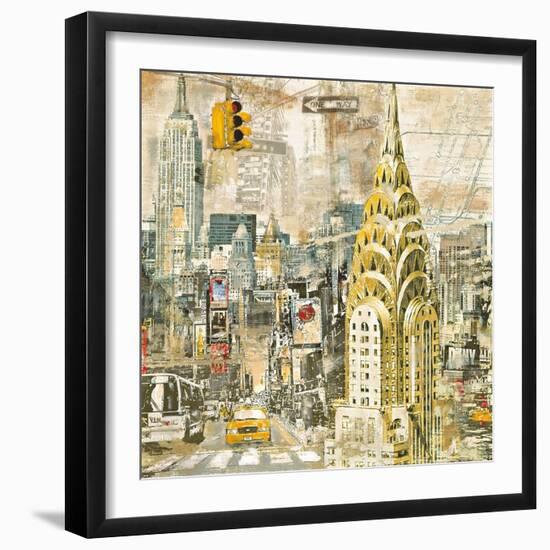 In Manhattan-Tyler Burke-Framed Art Print