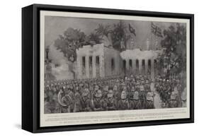 In Memory of Gordon, the Service Among the Ruins of the Residency at Khartoum-William Hatherell-Framed Stretched Canvas