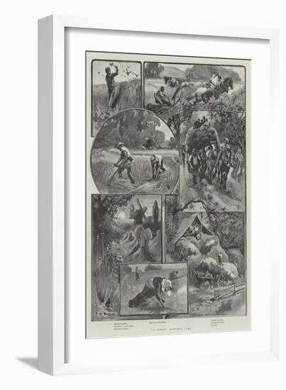 In Merry Harvest Time-Sir Frederick William Burton-Framed Giclee Print