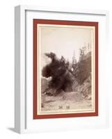 In Mid Air. a Wonderful Blast in Building Railroad to Deadwood-John C. H. Grabill-Framed Giclee Print