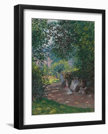 In Monceau Park, 1878-Claude Monet-Framed Giclee Print