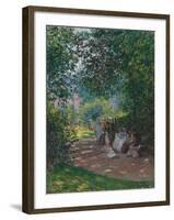 In Monceau Park, 1878-Claude Monet-Framed Giclee Print