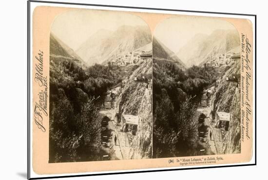 In Mount Lebanon, Zahlah, Lebanon, 1900-Underwood & Underwood-Mounted Giclee Print