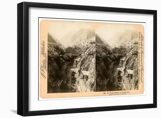 In Mount Lebanon, Zahlah, Lebanon, 1900-Underwood & Underwood-Framed Premium Giclee Print