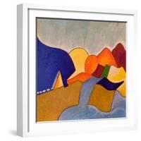 In My Dreaming, Monemvasia Presents Itself Like This, 2006-Jan Groneberg-Framed Giclee Print