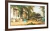 In My Neighbor's Garden-Alfred Thompson Bricher-Framed Art Print