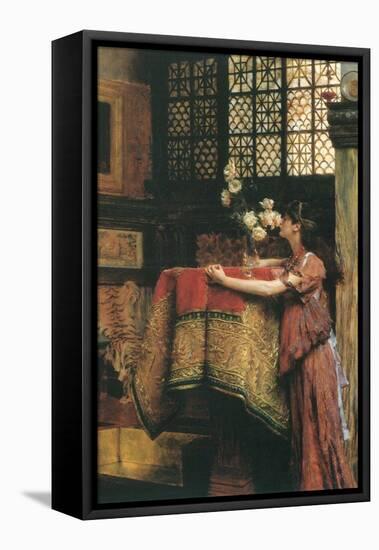 In my Studio-Sir Lawrence Alma-Tadema-Framed Stretched Canvas