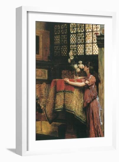 In my Studio-Sir Lawrence Alma-Tadema-Framed Art Print