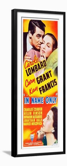 IN NAME ONLY, top l-r: Cary Grant, Carole Lombard, bottom l-r: Kay Francis on insert potser, 1939.-null-Framed Premium Giclee Print