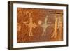 In Nine Mile Canyon on Warrior Ridge Various Fremont Fighting and Battle Scenes from the Panels., 2-Ira Block-Framed Giclee Print