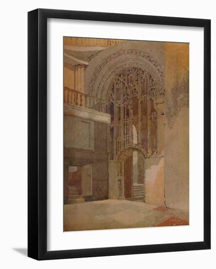 'In Norwich Cathedral', 1923-John Sell Cotman-Framed Giclee Print