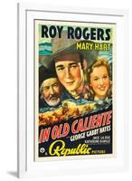 IN OLD CALIENTE, George 'Gabby' Hayes, Roy Rogers, Mary Hart, 1939-null-Framed Art Print