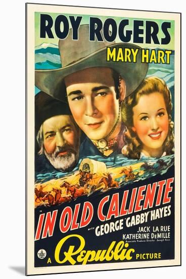 IN OLD CALIENTE, George 'Gabby' Hayes, Roy Rogers, Mary Hart, 1939-null-Mounted Art Print