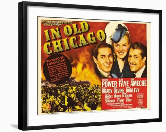 In Old Chicago, 1938-null-Framed Art Print