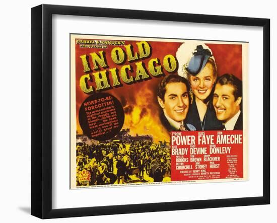 In Old Chicago, 1938-null-Framed Art Print