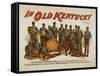 In old Kentucky - African American Band Poster-Lantern Press-Framed Stretched Canvas