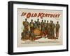 In old Kentucky - African American Band Poster-Lantern Press-Framed Art Print