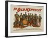 In old Kentucky - African American Band Poster-Lantern Press-Framed Art Print