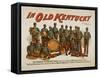 In old Kentucky - African American Band Poster-Lantern Press-Framed Stretched Canvas