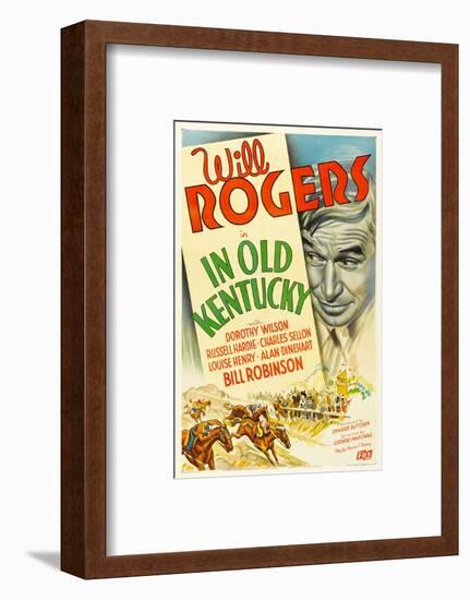 In Old Kentucky, Will Rogers, 1935-null-Framed Photo