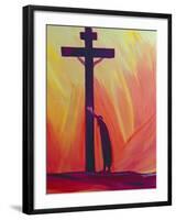 In Our Sufferings We Can Lean on the Cross by Trusting in Christ's Love, 1993-Elizabeth Wang-Framed Giclee Print