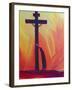 In Our Sufferings We Can Lean on the Cross by Trusting in Christ's Love, 1993-Elizabeth Wang-Framed Giclee Print