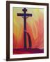 In Our Sufferings We Can Lean on the Cross by Trusting in Christ's Love, 1993-Elizabeth Wang-Framed Giclee Print