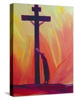 In Our Sufferings We Can Lean on the Cross by Trusting in Christ's Love, 1993-Elizabeth Wang-Stretched Canvas