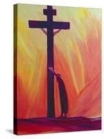 In Our Sufferings We Can Lean on the Cross by Trusting in Christ's Love, 1993-Elizabeth Wang-Stretched Canvas