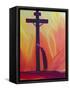 In Our Sufferings We Can Lean on the Cross by Trusting in Christ's Love, 1993-Elizabeth Wang-Framed Stretched Canvas