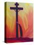 In Our Sufferings We Can Lean on the Cross by Trusting in Christ's Love, 1993-Elizabeth Wang-Stretched Canvas