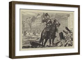 In Paris, the Uhlan at the Arc De Triomphe-Godefroy Durand-Framed Giclee Print