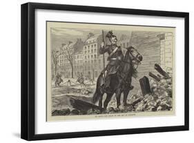 In Paris, the Uhlan at the Arc De Triomphe-Godefroy Durand-Framed Giclee Print