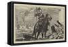 In Paris, the Uhlan at the Arc De Triomphe-Godefroy Durand-Framed Stretched Canvas
