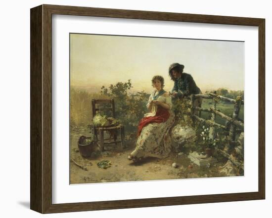 In Peacetime, Circa 1880-Gerolamo Induno-Framed Giclee Print