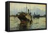 In Port-Guglielmo Micheli-Framed Stretched Canvas