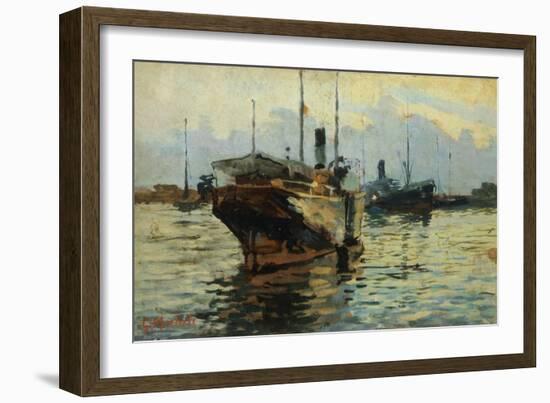 In Port-Guglielmo Micheli-Framed Giclee Print