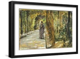 In Portici Forest-Giuseppe De Nittis-Framed Giclee Print