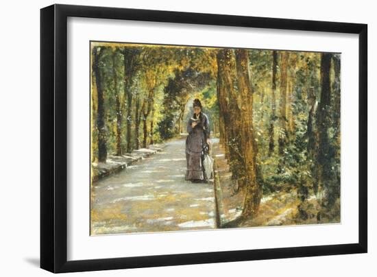 In Portici Forest-Giuseppe De Nittis-Framed Giclee Print