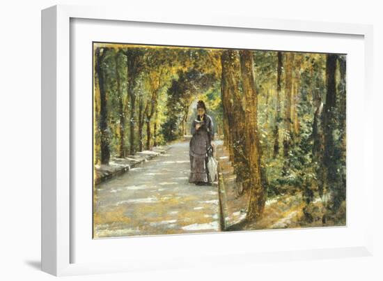 In Portici Forest-Giuseppe De Nittis-Framed Giclee Print