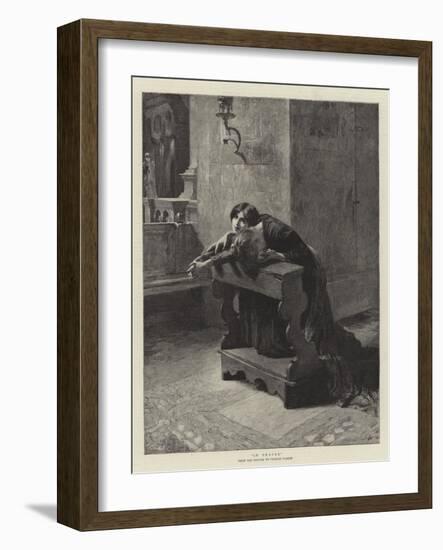 In Prayer-Charles Frederic Ulrich-Framed Giclee Print