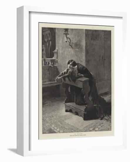 In Prayer-Charles Frederic Ulrich-Framed Giclee Print