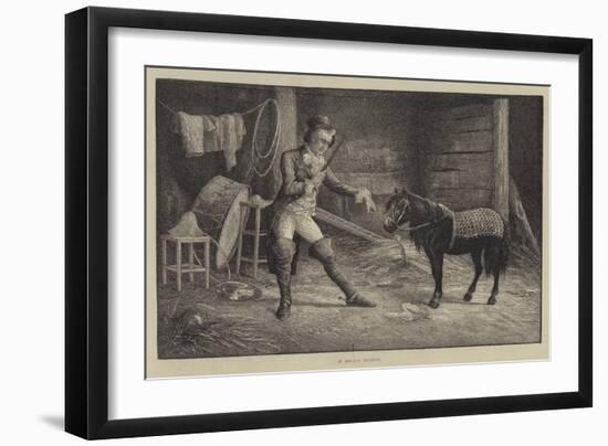 In Private Training-Frank Feller-Framed Giclee Print