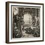 In quiet solitude Death releaves man after his lifes toil.-Alfred Rethel-Framed Giclee Print