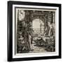 In quiet solitude Death releaves man after his lifes toil.-Alfred Rethel-Framed Giclee Print