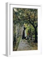In Rose Garden-Silvestro Lega-Framed Giclee Print